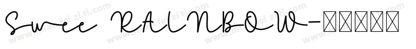 Swee RAINBOW字体转换